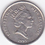 Moneda Noua Zeelanda 5 Centi 1995 - KM#60 XF, Australia si Oceania