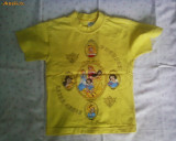 Tricou galben Printese Disney, 4-5 ani