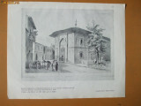 Plansa Biserica grecilor 1837 Bucuresti