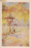 Carte postala - Troita - De pictorul Coconiade, Necirculata, Printata