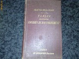 Chauvac de la Place - Tables pour le trace courbes de raccordement - 1894