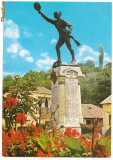 Carte postala-SLATINA Statuia Ecaterina Teodoroiu, Circulata, Printata