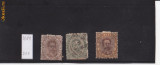 Italia 1889 -3 bucati stampilate cu sarniera