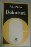 AL. PIRU: DEBUTURI,1981:M.H.Simionescu/Radu Petrescu/C.Olareanu/Alex.Stefanescu+