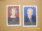 Liechtenstein 1991 Hans Adam II si Marie mi 1024-1025