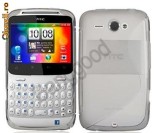 Husa HTC Chacha Cha Cha + stylus, Transparent, Gel TPU