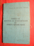 Carnet de Sindicat 1955 cu 61 Timbre Cotizatie, Documente