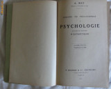 A. Rey Lecons de philosophie I Psychologie suivies de notions d&#039;Esthetique F. Rieder 1926 legata