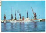 Carte postala(ilustrata)-CONSTANTA-vedere din port, Circulata