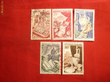 Serie- Productia de Lux 1954 Franta ,5 val.stamp.
