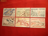 Serie- Sport- Olimpiada Helsinki 1953 Franta ,6 val.stamp.
