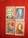 Serie- Celebritati 1965 Franta , 4 val.stamp.