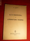 Al.Iordan -G.S.Rakovskj si Lit.Romana -ed. 1940 Monitorul Oficial ,16 pag.