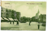 177 - CONSTANTA, Piata independetei - old postcard - used - 1929