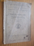 POEZIA POPULARA - Discurs rostit de MIHAIL SADOVEANU - 1923, 36 p.