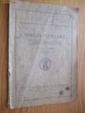 POEZIA POPULARA - Discurs rostit de MIHAIL SADOVEANU - 1923, 36 p.