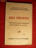 Blumenfeld - Scrutator -Doua Conferinte - Dintr-un Carnet Indiscret , Glose Iesene si Altele... Ed. Adevarul , 93 pag. -1932