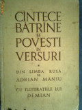 Cantece batrane si povesti in versuri din limba rusa de Adrian Maniu