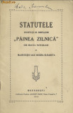 Statutele Societatii de binefacere Painea Zilnica sub inaltul patronaj al Majestatii Sale Regina Elisabeta - 1915