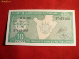 Bancnota 10 Franci Burundi 2005 , cal.NC