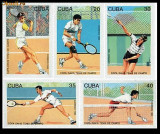 CUBA 1993 SPORT TENIS DE CAMP, Nestampilat