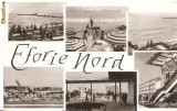 CPI (B702) EFORIE - NORD, PLAJA, EDITURA MERIDIANE, CPCS, CIRCULATA 1963, STAMPILE, Fotografie