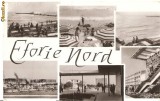 CPI (B702) EFORIE - NORD, PLAJA, EDITURA MERIDIANE, CPCS, CIRCULATA 1963, STAMPILE