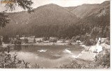 CPI (B775) TUSNAD, LACUL CIUCAS, EDITURA MERIDIANE, CPCS, CIRCULATA, 1963, STAMPILE, TIMBRU FILATELIC, Fotografie