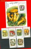 ST-06=AFGANISTAN 2001 Ciuperci Serie si bloc MNH