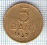 290 Moneda 5 BANI 1957 -starea care se vede -ceva mai buna decat scanarea