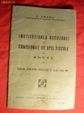 V.Dragu - Inst.Recuzarei -Comisii de Apel Fiscale - ed. 1934 ,autograf