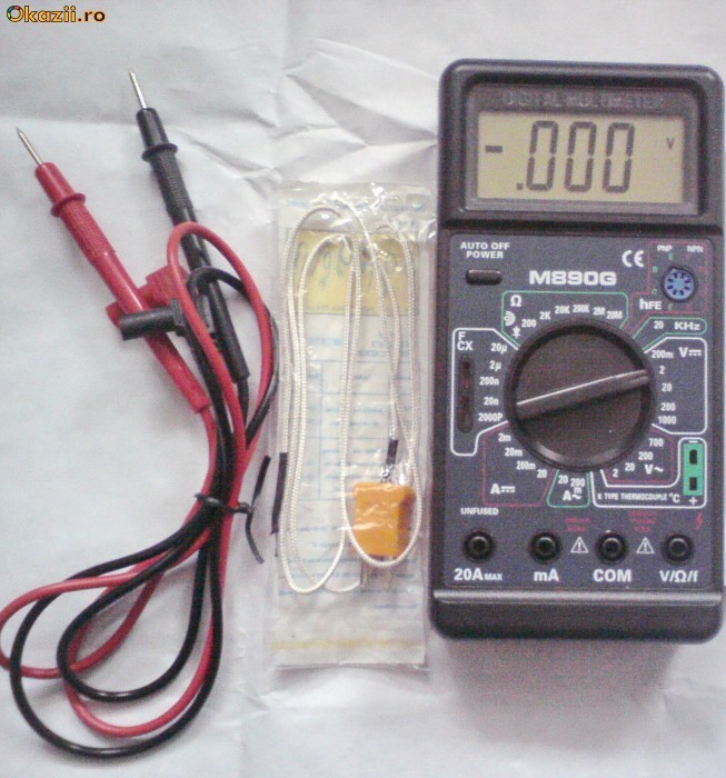 Aparat de masura multimetru pentru pentru voltaj amperaj DC AC ...