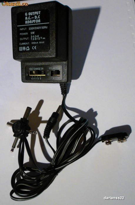 Adaptor/Transformator ac/dc-curent alternativ/curent continuu ...