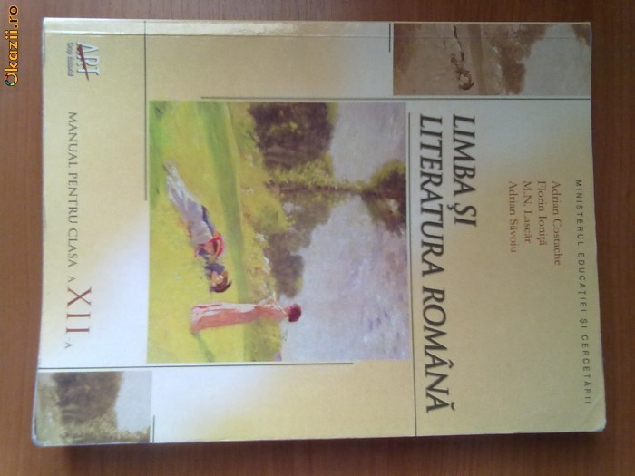 Manual Clasa 12 Romana Editura Art Manual de limba romana clasa a XII - a | arhiva Okazii.ro