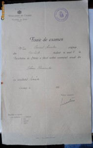 Semnatura Olografa A Istoricului Ion Nistor Pe Document 1928 12 Documente Okazii Ro