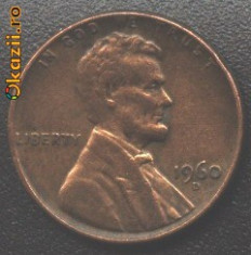 SUA One Cent 1960D presedintele Lincoln foto