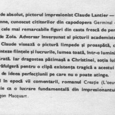 Emile Zola - Creatie