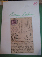 MANUSCRIS - ZAHARIA BIRSAN - C.P. - 1928 - COLECTIA G.BUZDUGAN foto