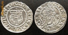 Ungaria dinar 1541 argint Madona cu pruncul,Ferdinand I. foto