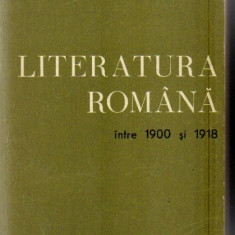 C Ciopraga - Literatura romana intre 1900 si 1918