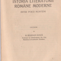 G.Bogdan-Duica / Istoria literaturii romane moderne (1923
