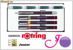 Trusa Isograph Rotring Junior 3 stilouri:0.25,35.50 foto