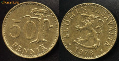 Finlanda 50 Pennia 1978,leul finlandez cu sabia foto