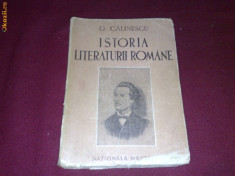 Istoria literaturii romane - Compendiu - G. Calinescu 1946 foto