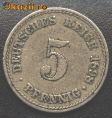 # Germania 5 Pfennig 1898 A foto