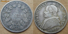 Vatican 1 lira 1866 R argint foto