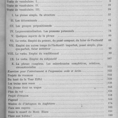 Acquisition des structures du francais par exercices