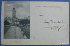 Sibiu 1898 - Nocturna - Primaria - Expediata, francata foto