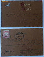 Carte postala adresata lui A. D. Xenopol de fiica sa , 1902 , stare excelenta foto