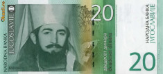 Iugoslavia 20 dinari / dinara unc foto